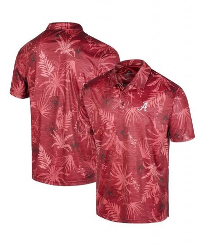 Men's Crimson Alabama Crimson Tide Palms Team Polo Shirt $30.79 Polo Shirts