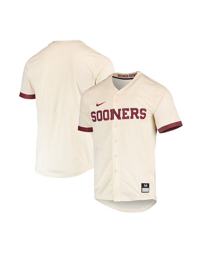 Men's Natural Oklahoma Sooners Replica Baseball Jersey $44.00 Jersey