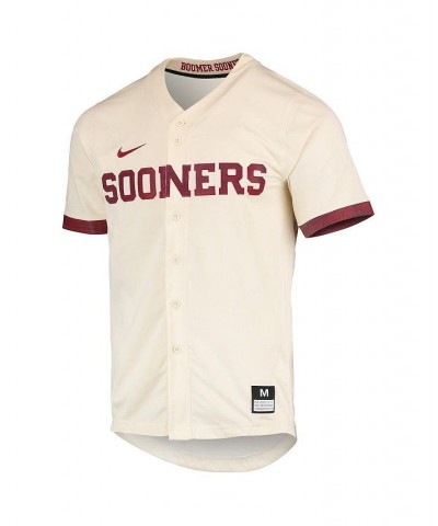 Men's Natural Oklahoma Sooners Replica Baseball Jersey $44.00 Jersey