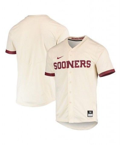 Men's Natural Oklahoma Sooners Replica Baseball Jersey $44.00 Jersey