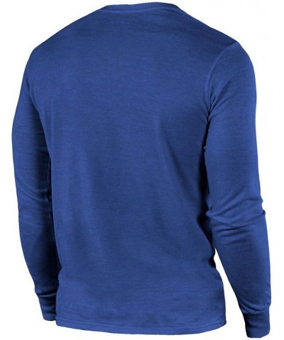 Indianapolis Colts Lockup Tri-Blend Long Sleeve T-shirt - Royal $27.60 T-Shirts