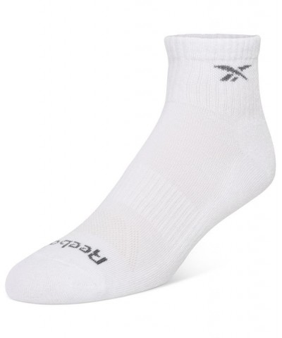 Men's 6-Pk. 1/2 Terry Performance Quarter Socks White $10.56 Socks