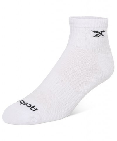 Men's 6-Pk. 1/2 Terry Performance Quarter Socks White $10.56 Socks