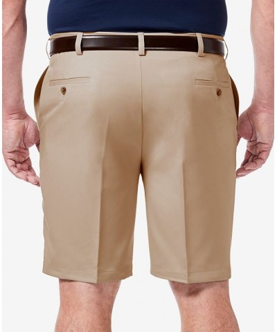 Men's Big & Tall Cool 18 PRO Classic-Fit Stretch Flat-Front 9.5" Shorts Khaki $22.00 Shorts