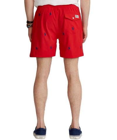 Men's 5.75-Inch Traveler Classic Swim Trunk Red $35.70 Swimsuits