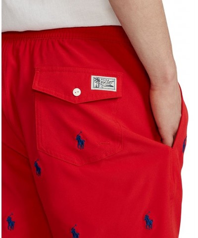 Men's 5.75-Inch Traveler Classic Swim Trunk Red $35.70 Swimsuits