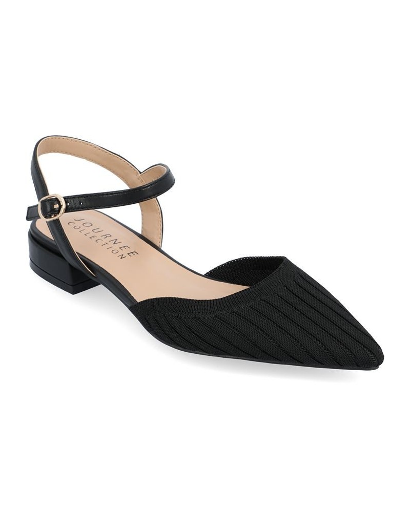 Women's Ansley Knit Flat Black $45.89 Shoes