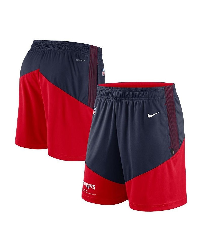 Men's Navy, Red New England Patriots Primary Lockup Performance Shorts $38.49 Shorts