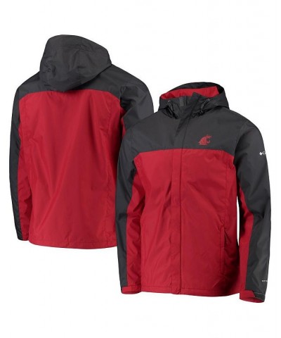 Men's Gray, Crimson Washington State Cougars Glennaker Storm Full-Zip Jacket $34.40 Jackets