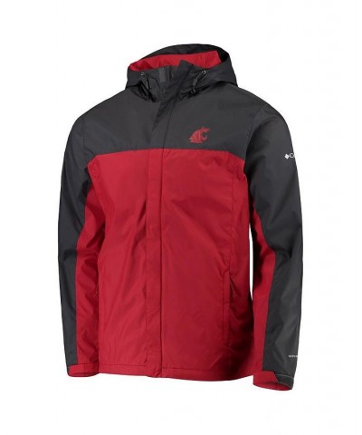 Men's Gray, Crimson Washington State Cougars Glennaker Storm Full-Zip Jacket $34.40 Jackets