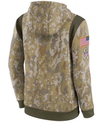 Men's Camouflage Green Bay Packers 2021 Salute To Service Therma Performance Pullover Hoodie $43.34 Sweatshirt