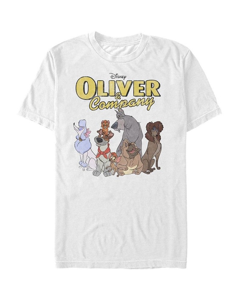 Men's Oliver Company Short Sleeve Crew T-shirt White $17.15 T-Shirts