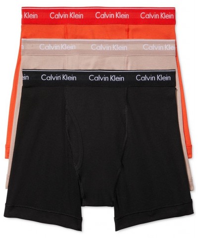 Men's 3-Pack Cotton Classics Boxer Briefs Pink $18.13 Underwear