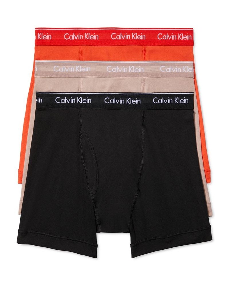 Men's 3-Pack Cotton Classics Boxer Briefs Pink $18.13 Underwear