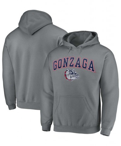 Men's Charcoal Gonzaga Bulldogs Campus Pullover Hoodie $20.79 Sweatshirt