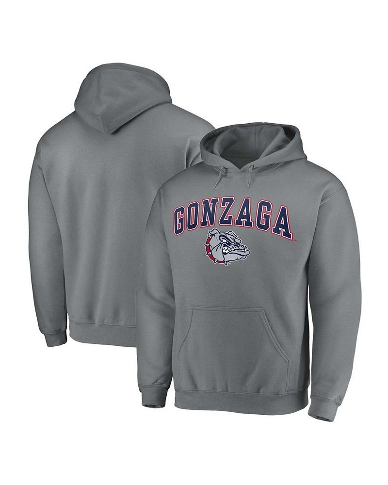 Men's Charcoal Gonzaga Bulldogs Campus Pullover Hoodie $20.79 Sweatshirt