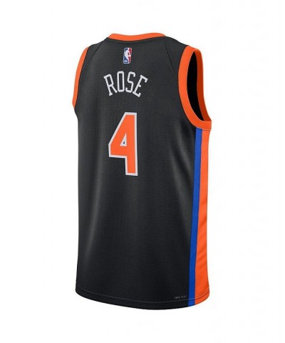 Men's and Women's Derrick Rose Black New York Knicks 2022/23 City Edition Swingman Jersey $49.40 Jersey