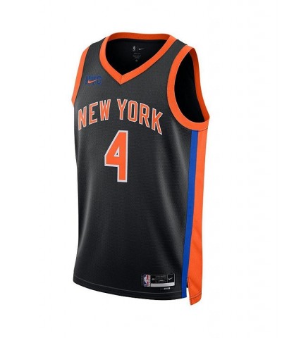 Men's and Women's Derrick Rose Black New York Knicks 2022/23 City Edition Swingman Jersey $49.40 Jersey