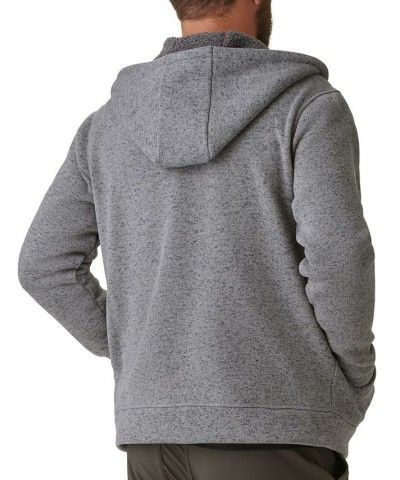 Men's Zero Day Sherpa-Lined Hoodie Gray $12.76 Sweatshirt