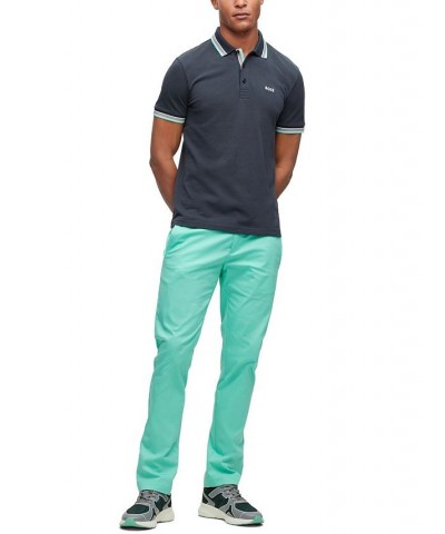 Men's Cotton Polo Shirt Blue $41.04 Polo Shirts