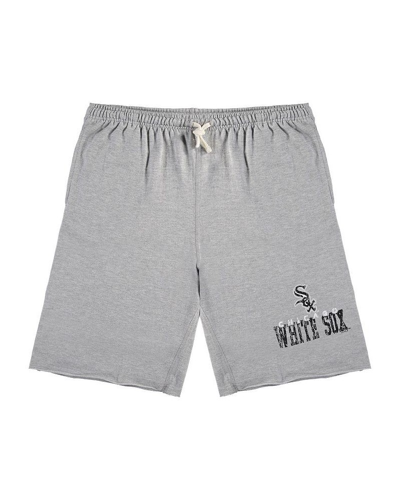 Men's Heathered Gray Chicago White Sox Big and Tall French Terry Shorts $30.00 Shorts