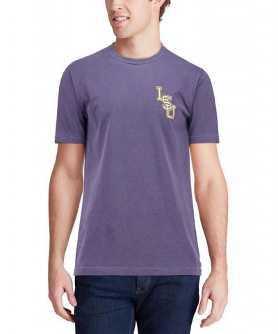 Men's Purple LSU Tigers Baseball Flag Comfort Colors T-shirt $19.74 T-Shirts