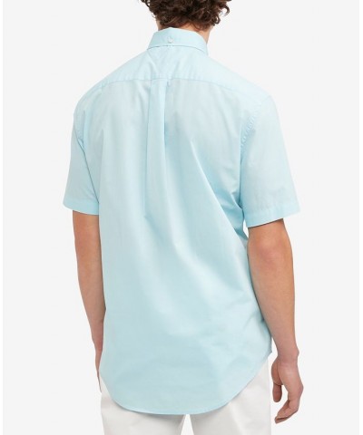 Men's Maxwell Classic Fit Short Sleeve Shirt Blue $25.08 Shirts