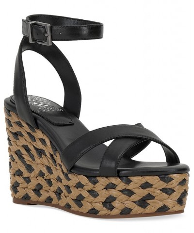 Fettana Ankle-Strap Espadrille Platform Wedge Sandals PD01 $45.15 Shoes