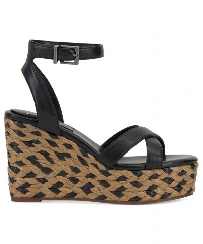 Fettana Ankle-Strap Espadrille Platform Wedge Sandals PD01 $45.15 Shoes