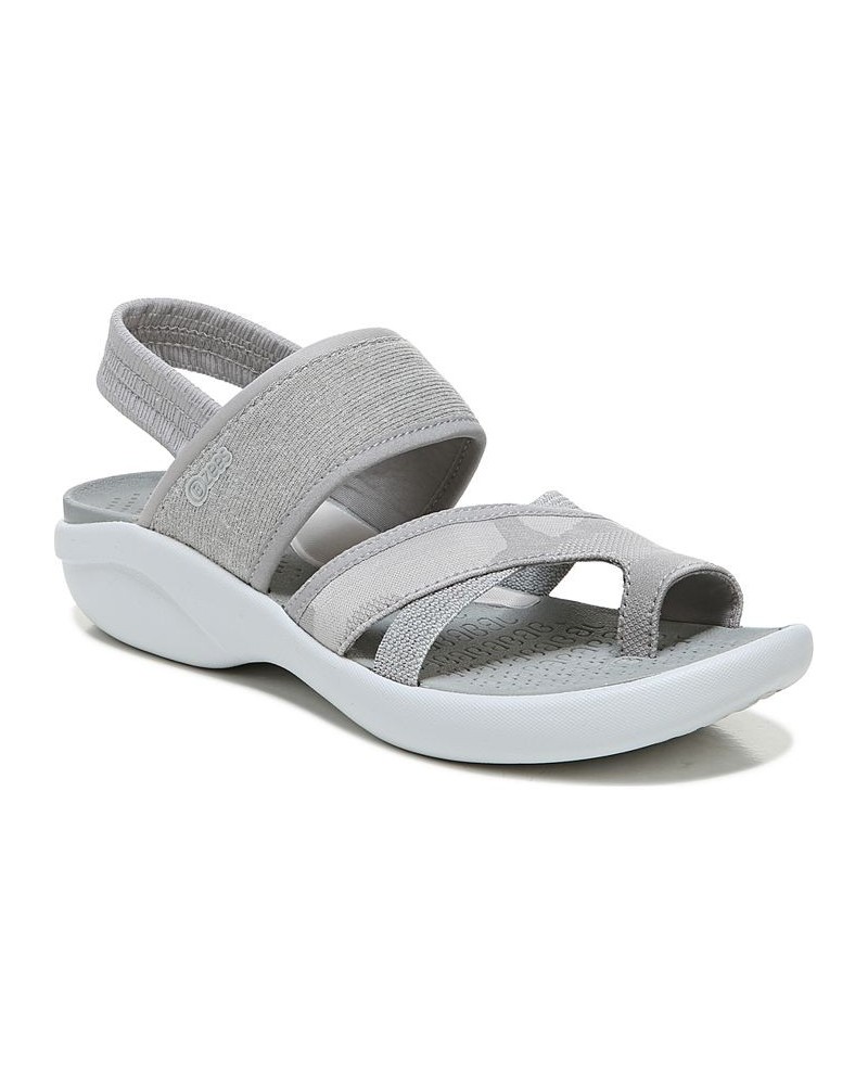 Call Me Washable Strappy Sandals Gray $36.90 Shoes