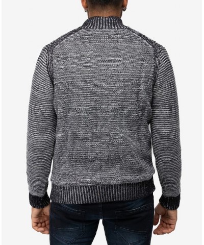 Men's Full-Zip High Neck Sweater Jacket Navy $37.44 Sweaters