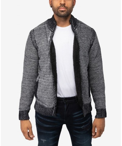 Men's Full-Zip High Neck Sweater Jacket Navy $37.44 Sweaters