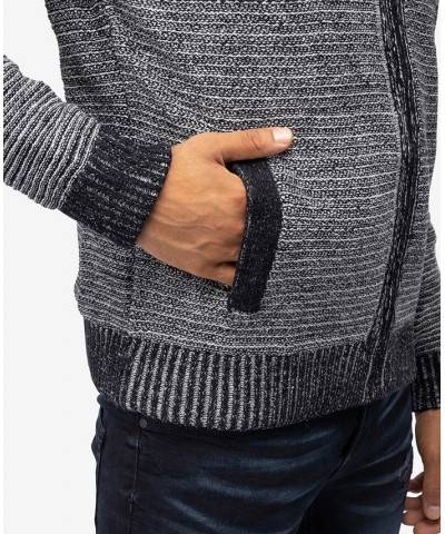 Men's Full-Zip High Neck Sweater Jacket Navy $37.44 Sweaters