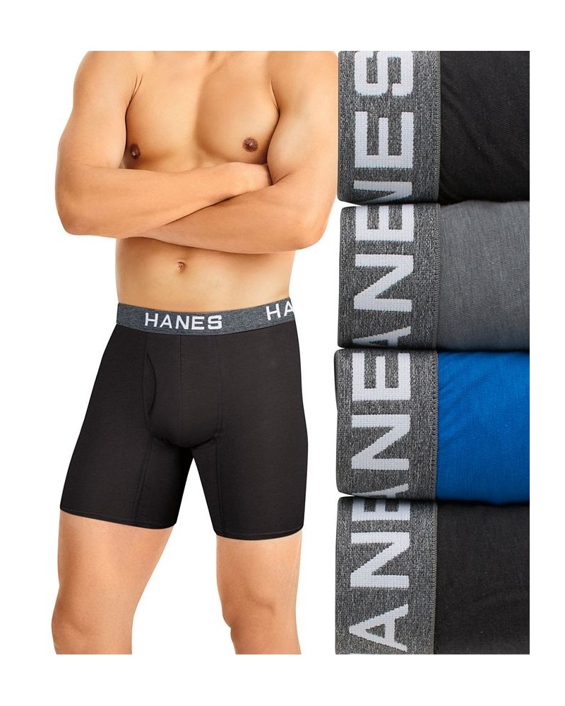 Men's Ultimate ComfortFlex Fit 4-Pk. Moisture-Wicking Stretch Boxer Briefs Black $12.60 Underwear