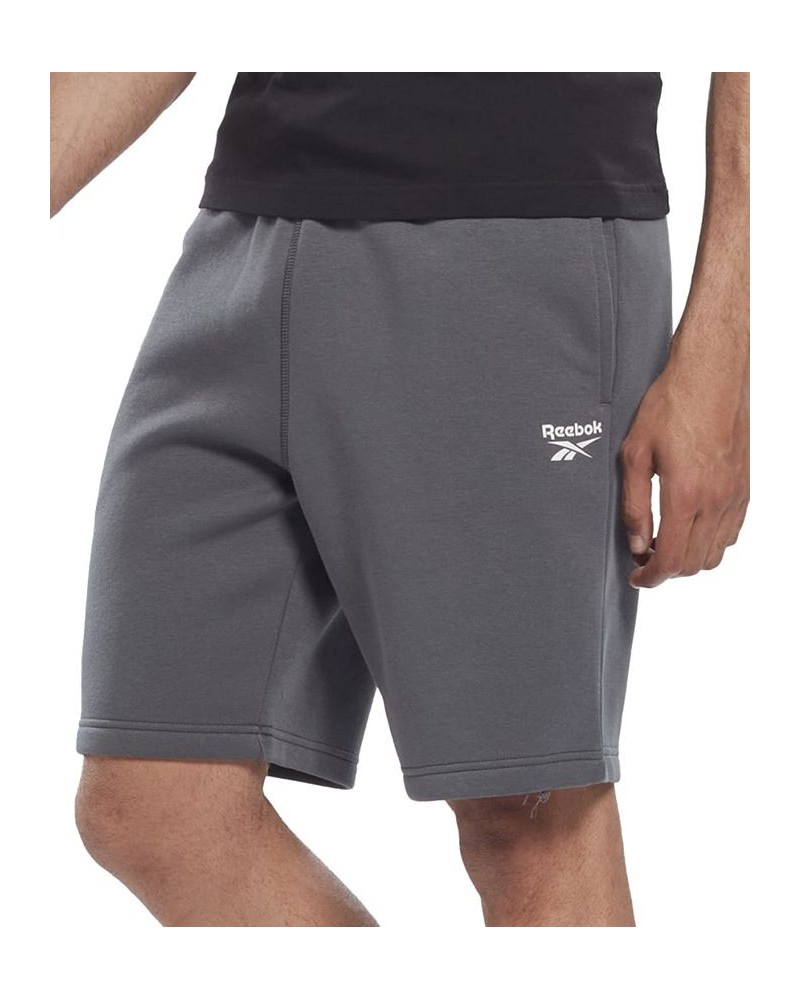 Men's Identity Regular-Fit Logo-Print Sweat Shorts Gray $12.71 Shorts