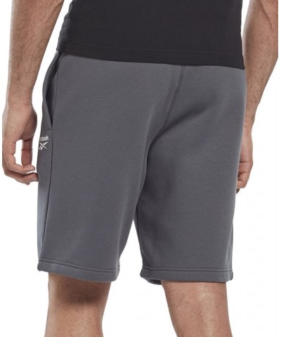 Men's Identity Regular-Fit Logo-Print Sweat Shorts Gray $12.71 Shorts