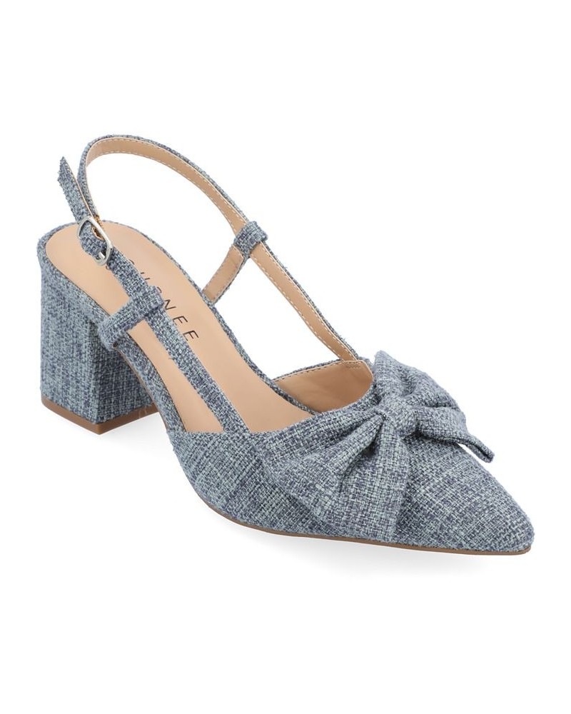 Women's Tailynn Canvas Slingback Heel PD05 $49.39 Shoes