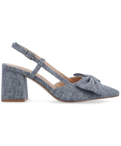 Women's Tailynn Canvas Slingback Heel PD05 $49.39 Shoes