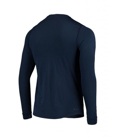 Men's Navy St. Louis Blues Dassler AEROREADY Creator Long Sleeve T-shirt $25.49 T-Shirts