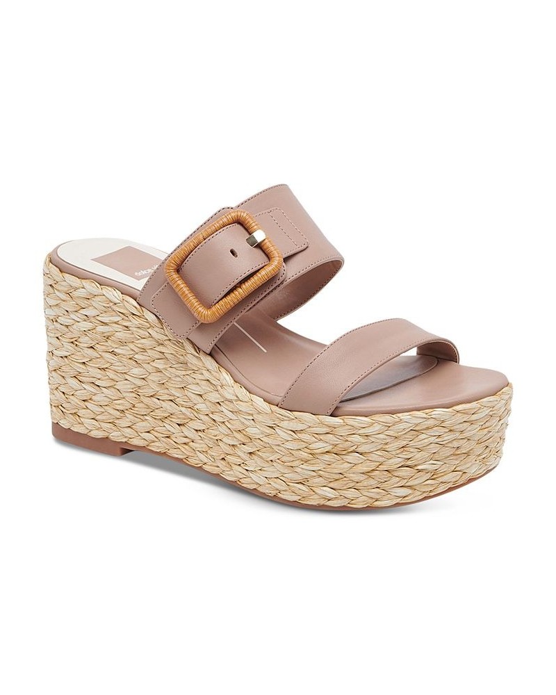 Women's Thorin Strappy Espadrille Wedge Sandals PD04 $49.00 Shoes