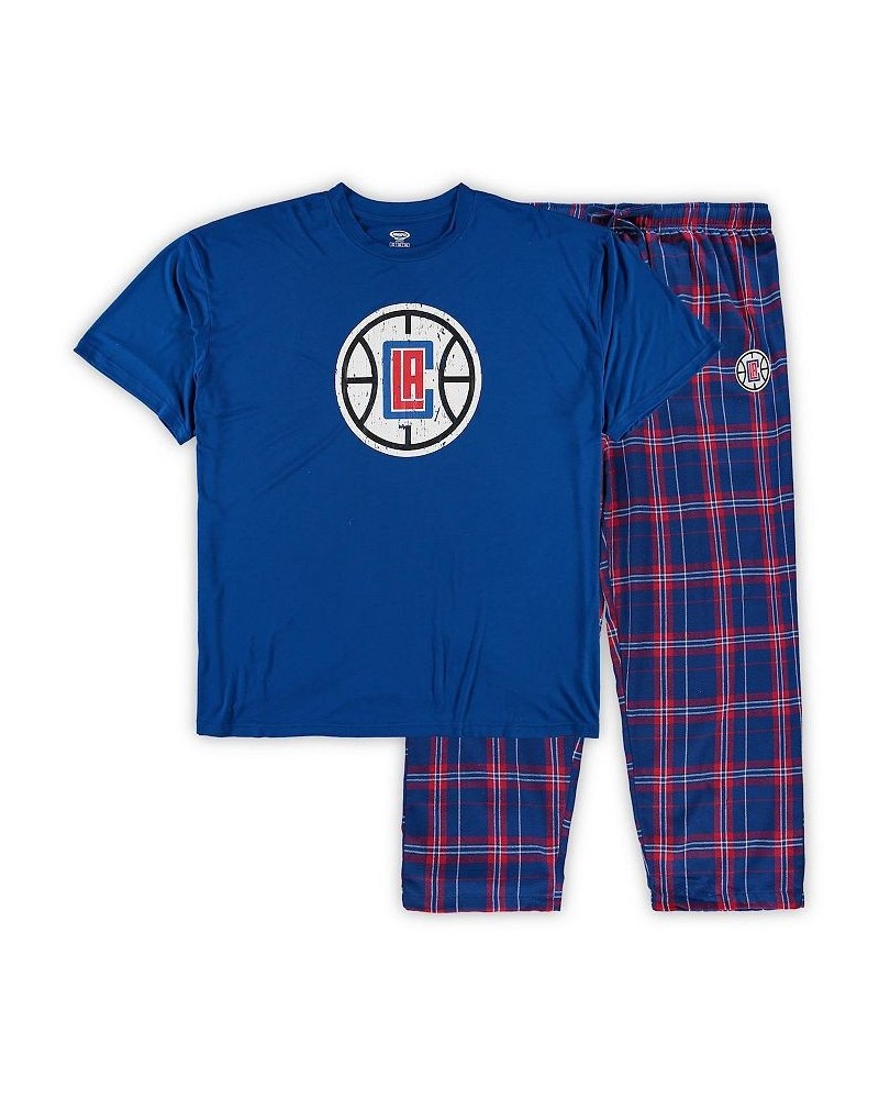 Men's Royal LA Clippers Big and Tall Ethos T-shirt and Pants Set $31.50 Pajama