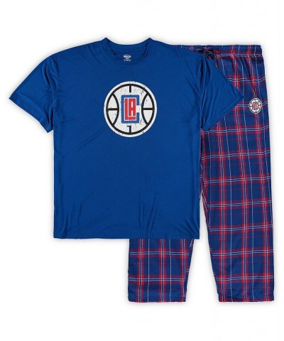 Men's Royal LA Clippers Big and Tall Ethos T-shirt and Pants Set $31.50 Pajama