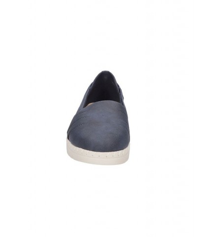 Women's Bugsy Comfort Slip-on Flats Blue $26.00 Shoes