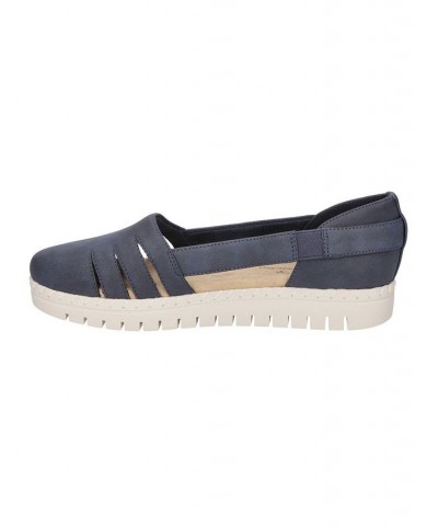 Women's Bugsy Comfort Slip-on Flats Blue $26.00 Shoes