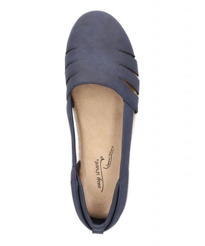 Women's Bugsy Comfort Slip-on Flats Blue $26.00 Shoes