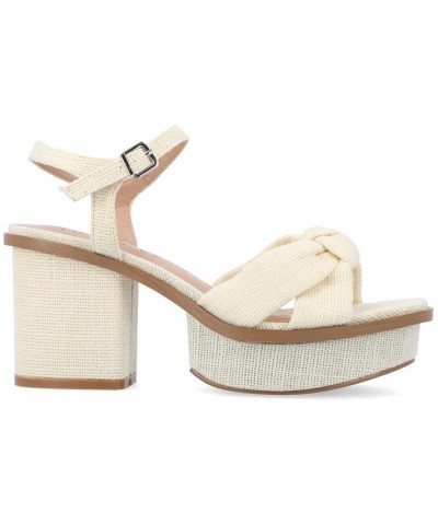 Women's Garner Platform Sandal Tan/Beige $51.70 Shoes