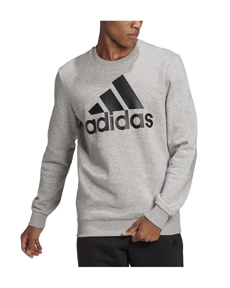 Men's Fleece Crewneck Logo Sweatshirt Mgh/wht $21.50 Sweatshirt