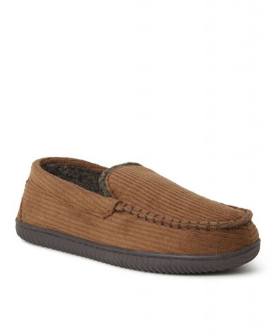 Men's Niles Corduroy Moccasin Slippers Coffee $25.92 Shoes
