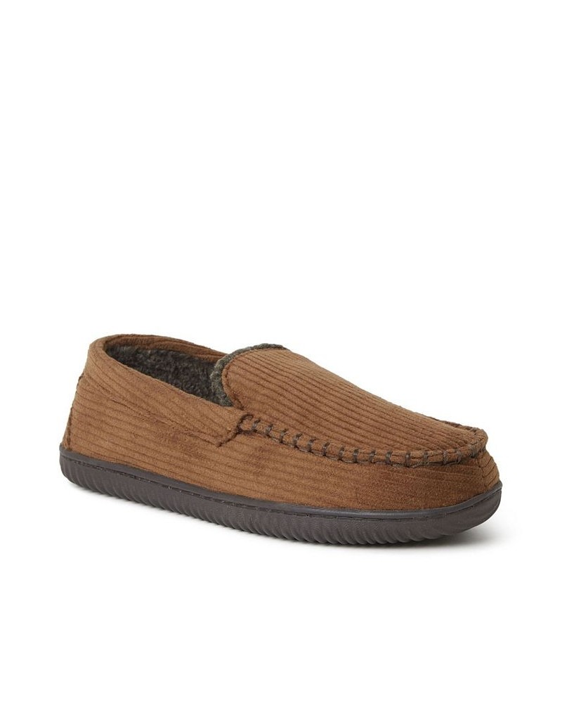 Men's Niles Corduroy Moccasin Slippers Coffee $25.92 Shoes