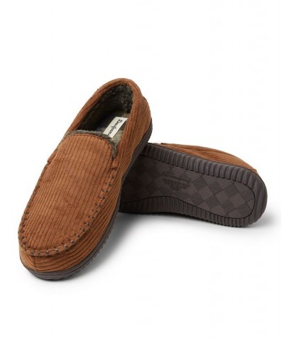 Men's Niles Corduroy Moccasin Slippers Coffee $25.92 Shoes